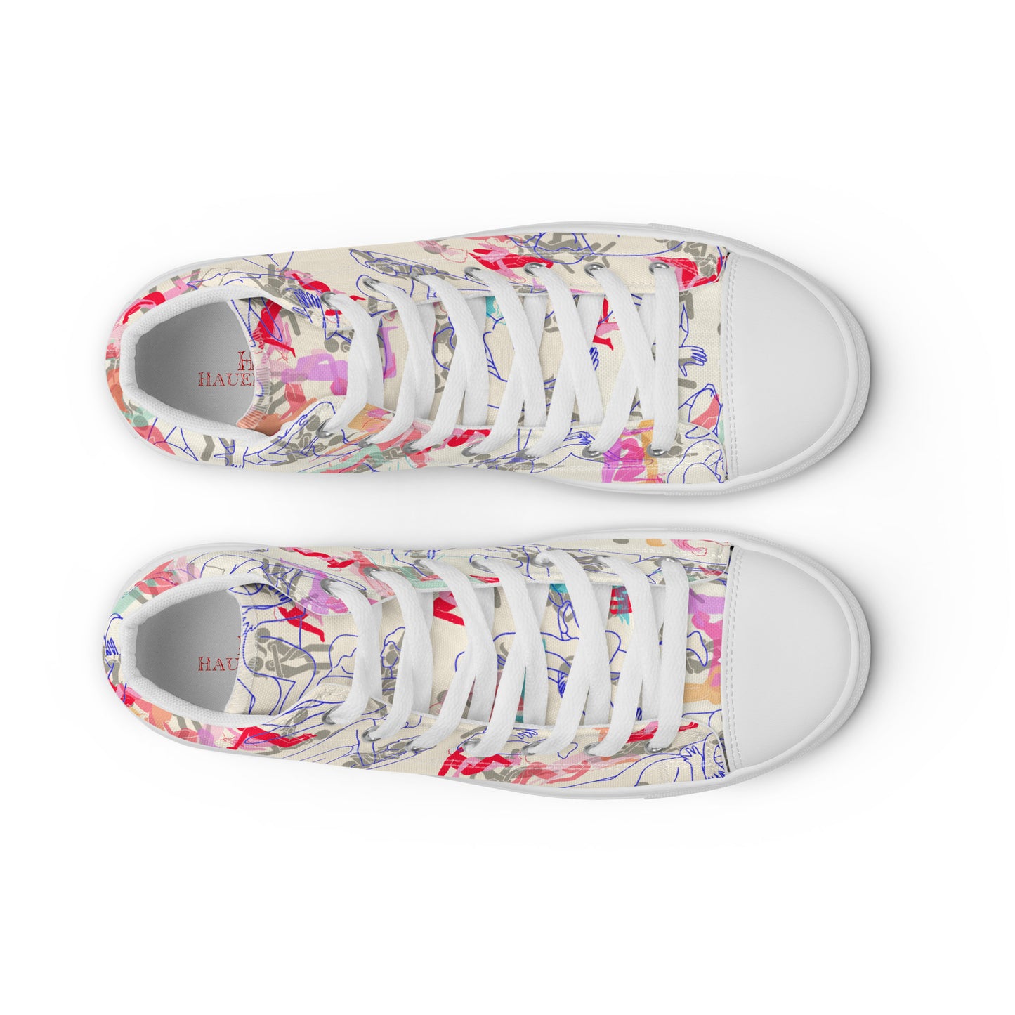 BISEXUAL ORGY Women’s high top canvas shoes