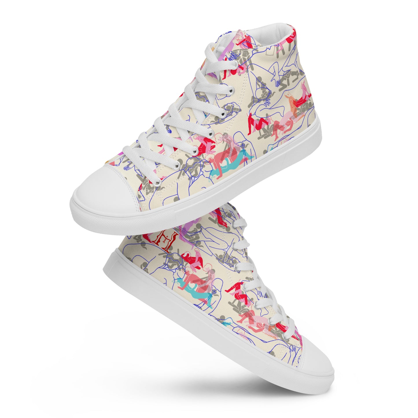 BISEXUAL ORGY Women’s high top canvas shoes