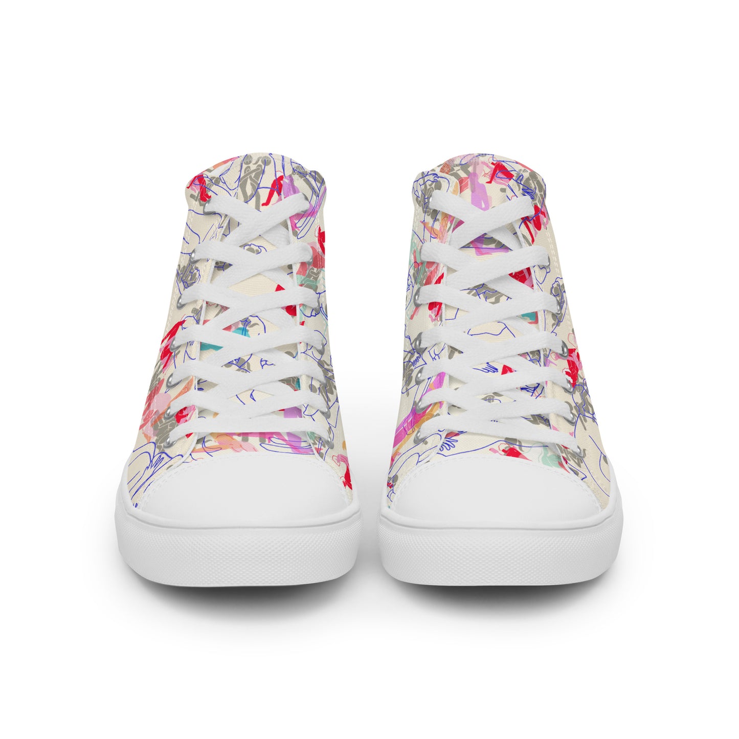 BISEXUAL ORGY Women’s high top canvas shoes