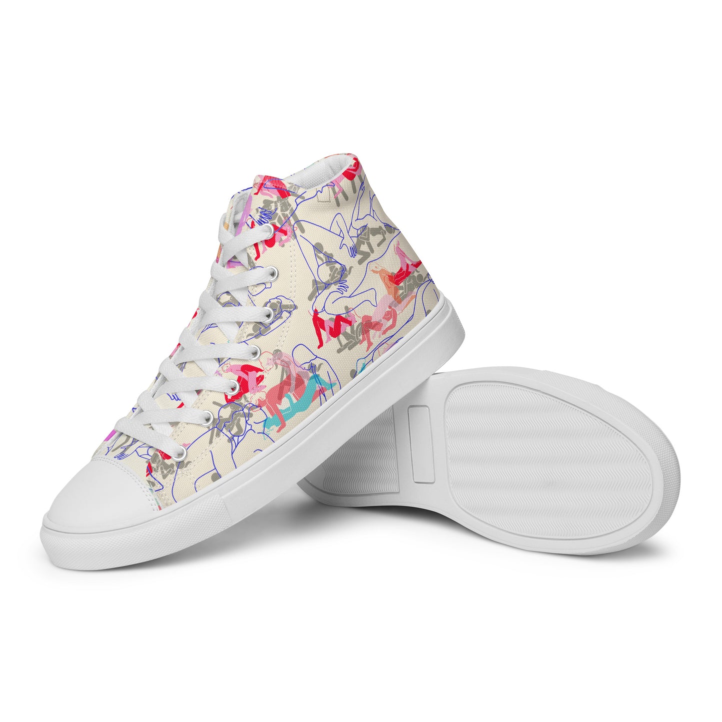 BISEXUAL ORGY Women’s high top canvas shoes