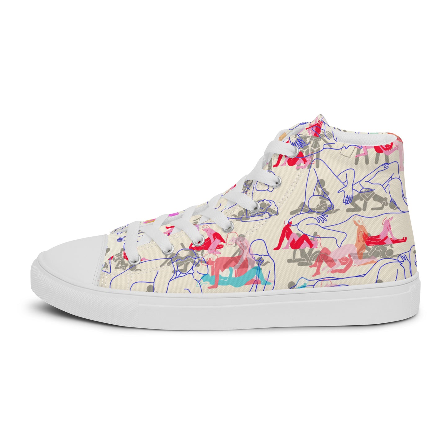 BISEXUAL ORGY Women’s high top canvas shoes
