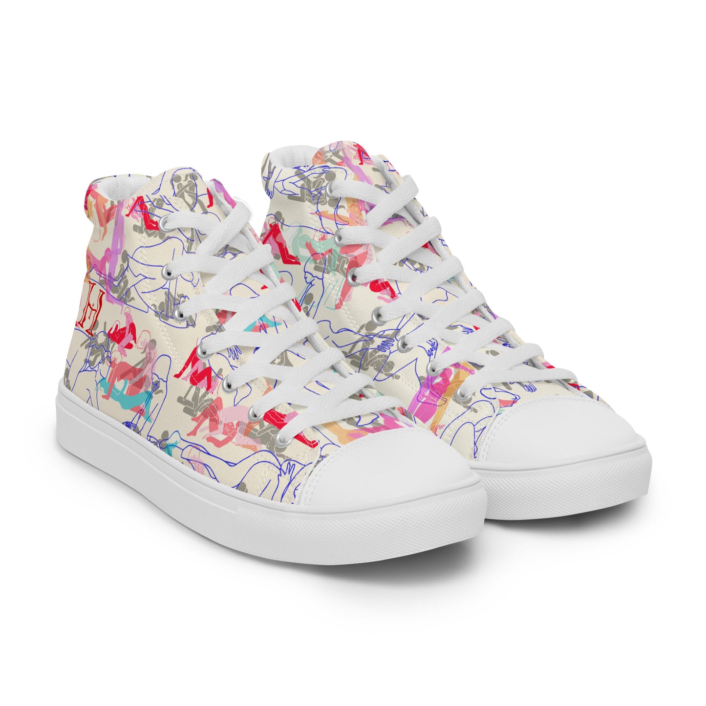 BISEXUAL ORGY Women’s high top canvas shoes