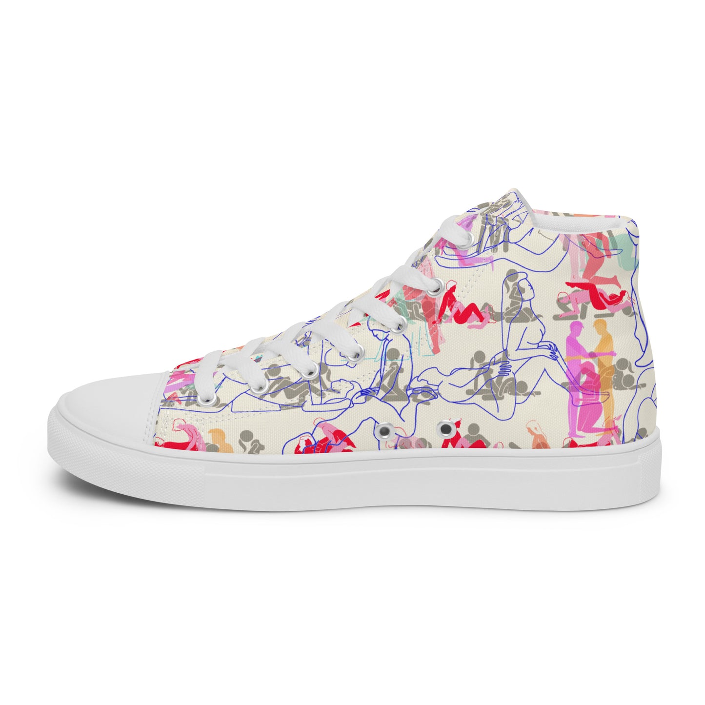 BISEXUAL ORGY Women’s high top canvas shoes