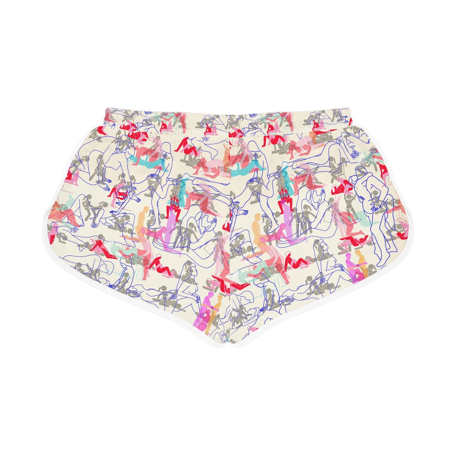 BISEXUAL ORGY Women's Relaxed Shorts (AOP)