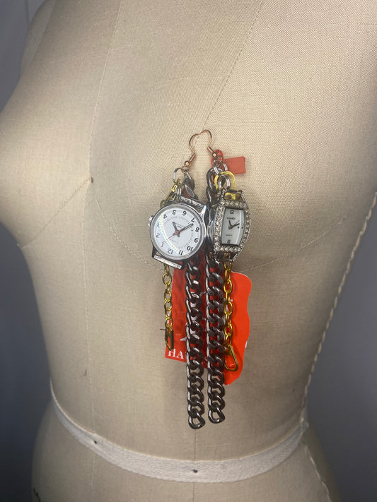 Watch Chain Earrings
