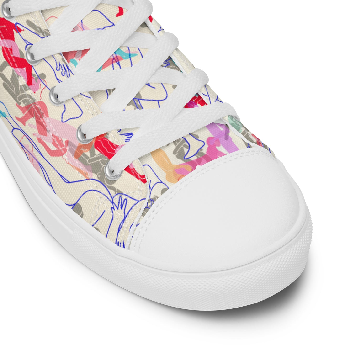 BISEXUAL ORGY Women’s high top canvas shoes