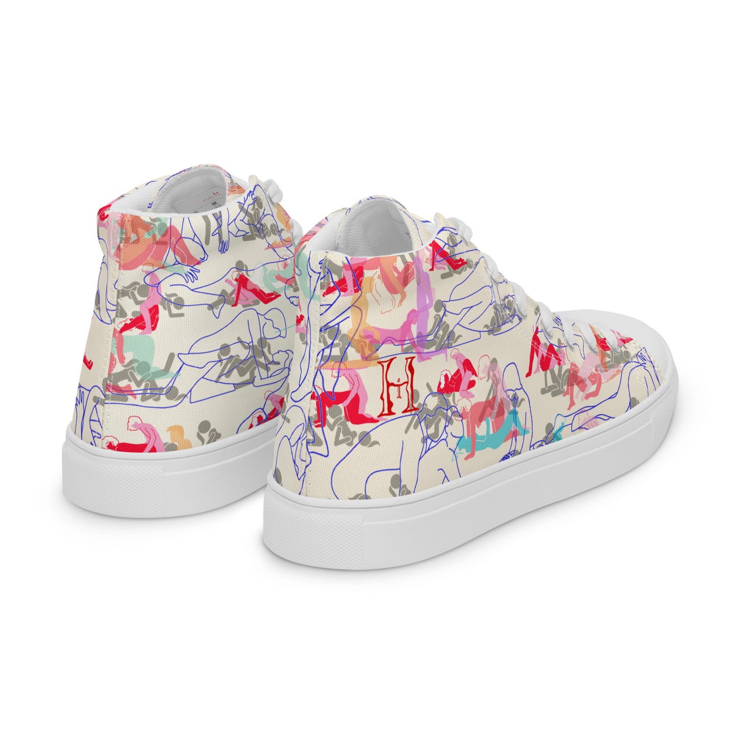 BISEXUAL ORGY Women’s high top canvas shoes